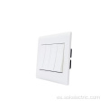 Interruptor de pared White Wide Rocker 4 Gang